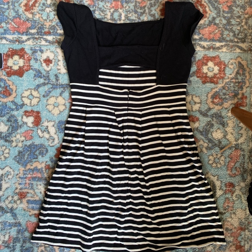French Connection Black and White Dress